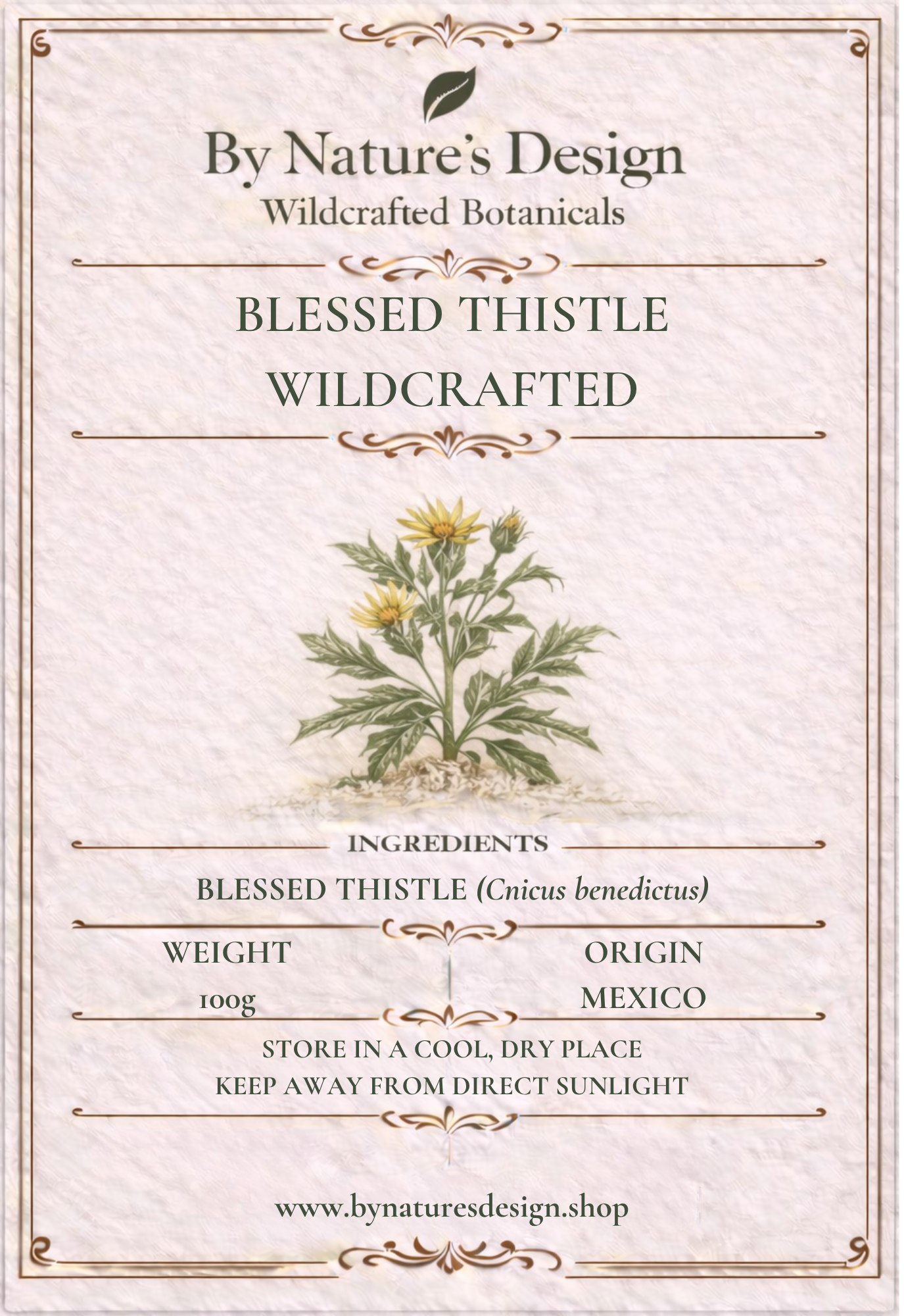 Wildcrafted Blessed Thistle