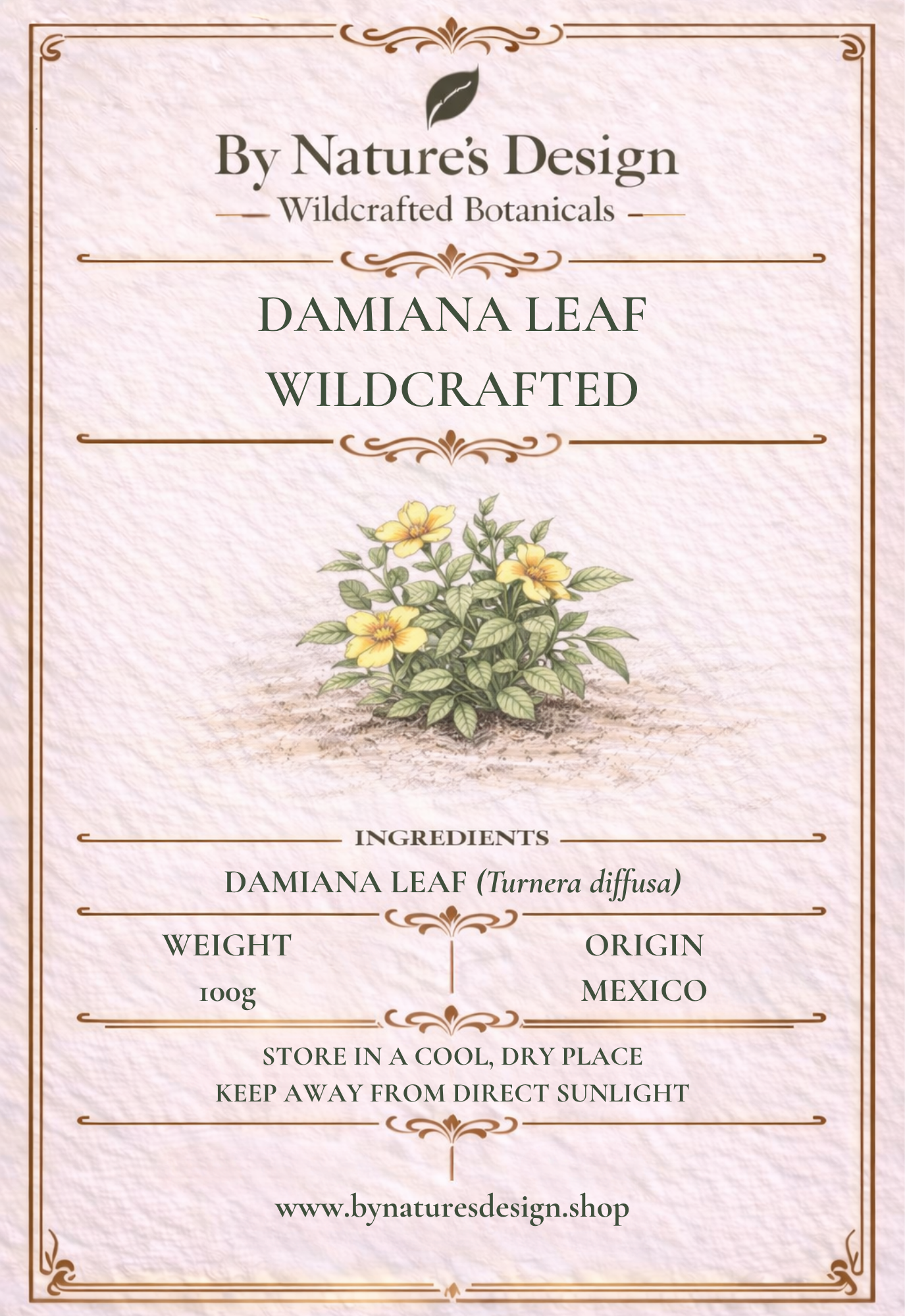 Wildcrafted Damiana Leaf