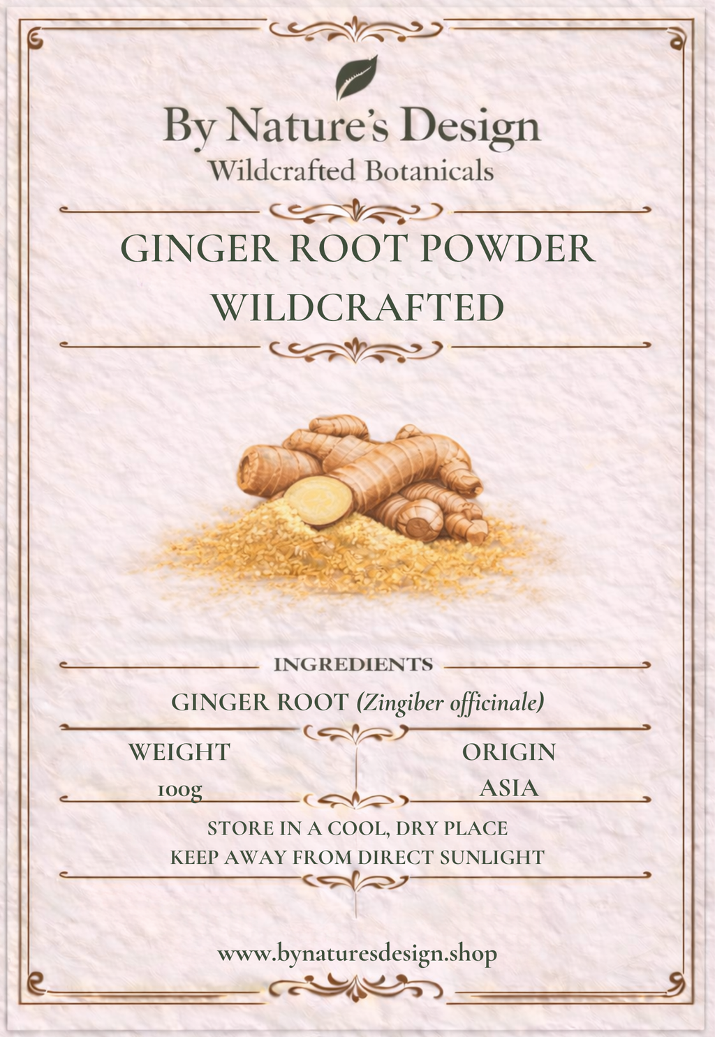 Wildcrafted Ginger Root Powder