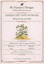 Wildcrafted Hierba Del Sapo Powder (Mexican Thistle)