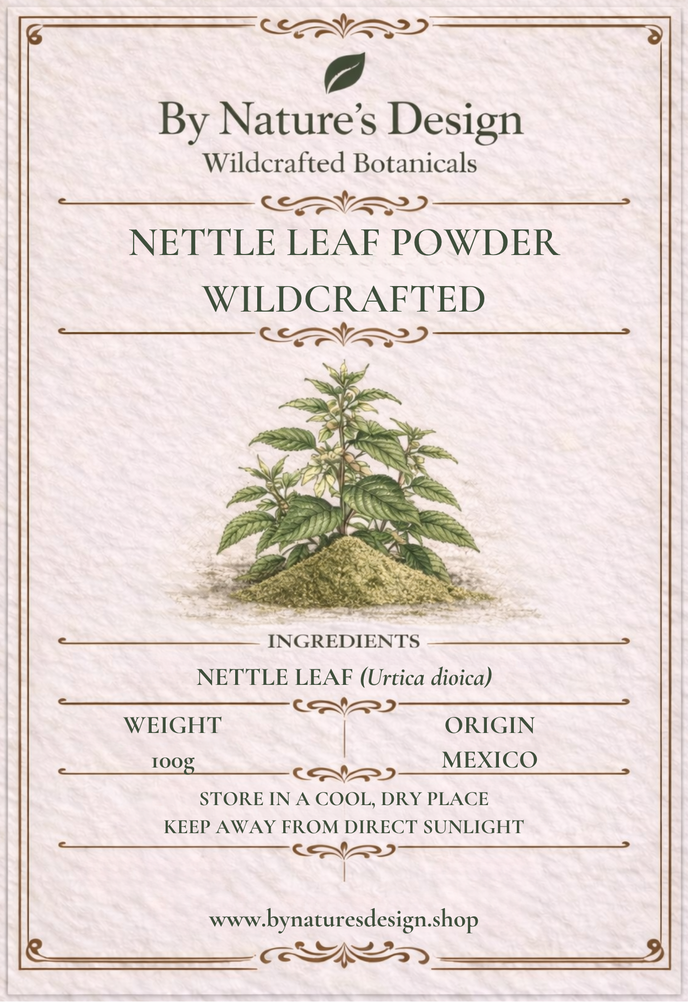 Wildcrafted Nettle Leaf Powder