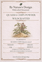 Wildcrafted Quassia Chips Powder