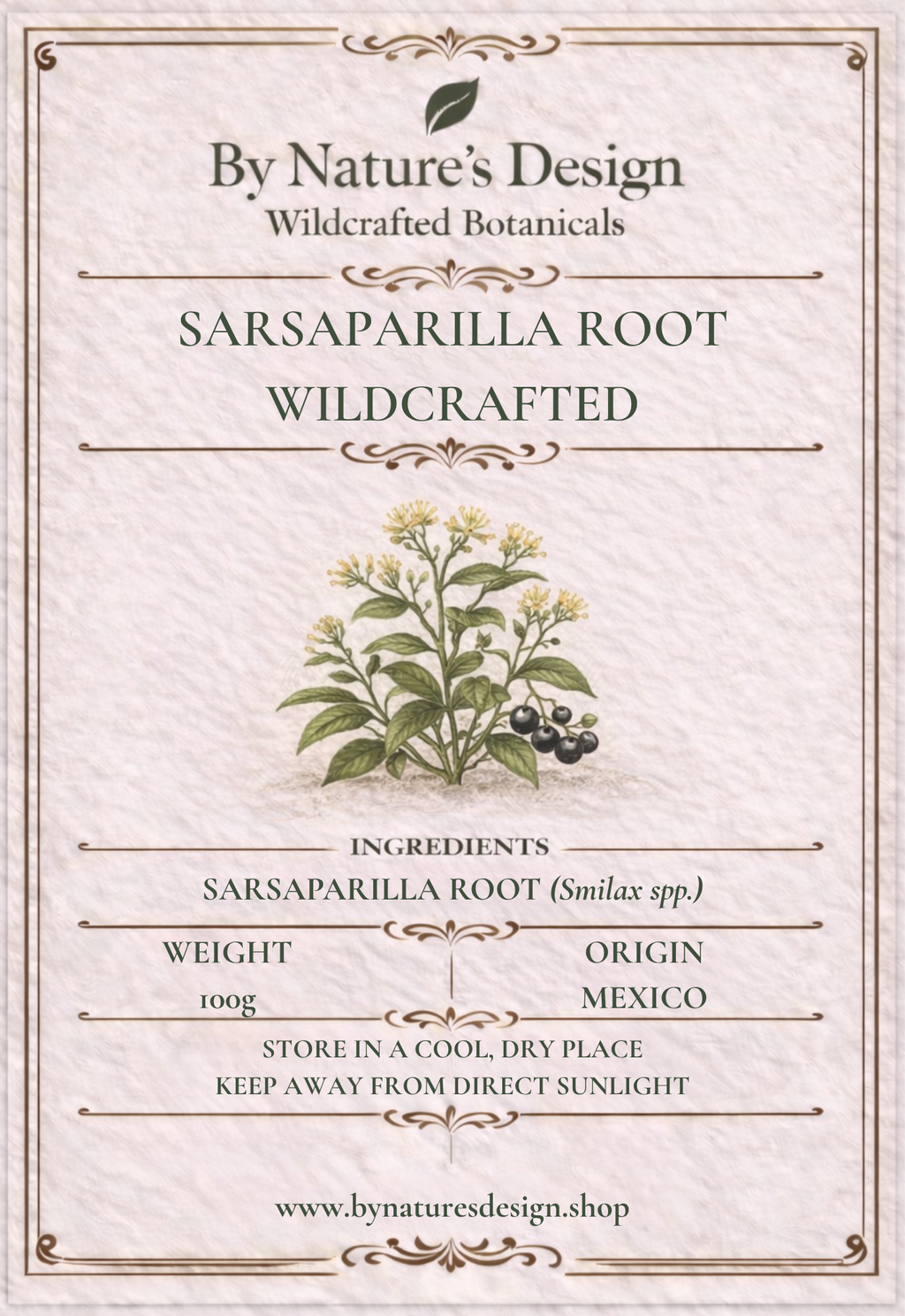 Wildcrafted Sarsaparilla